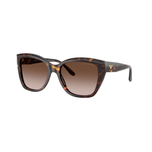 Emporio Armani EA4198 502613-55 Shiny Havana / Brown Gradient Lenses