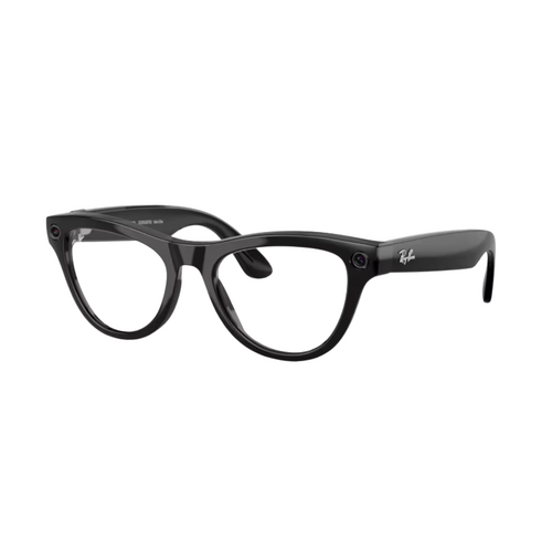 Ray-Ban x Meta (Gen 2) Skyler RW4014 601/1M-52 Shiny Black / Clear to Graphite Green Photochromic Lenses