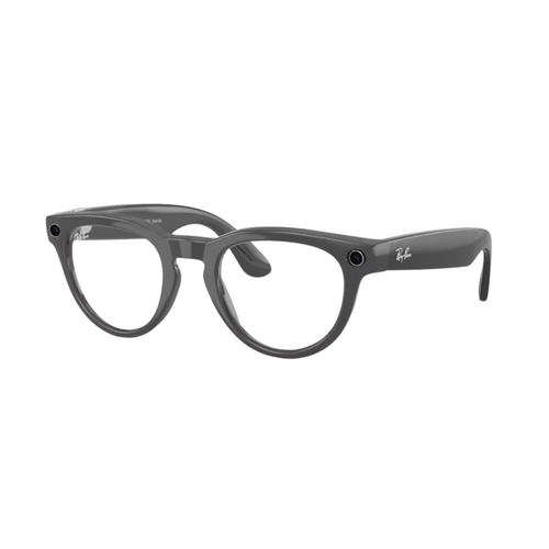 Ray-Ban x Meta (Gen 2) Headliner RW4013 6702CE-50 Shiny Asteroid Grey / Clear to Emerald Photochromic Lenses