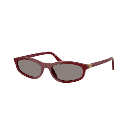 Miu Miu MUA06S 21I80Q-54 Opaline Bordeaux / Dark Grey Lenses