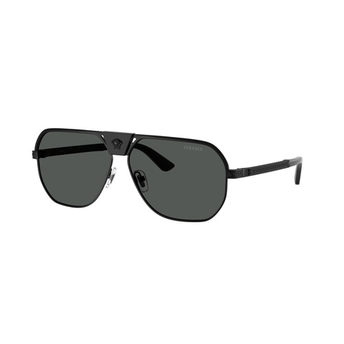 Versace VE2294 126187-61 Matte Black / Dark Grey Lenses