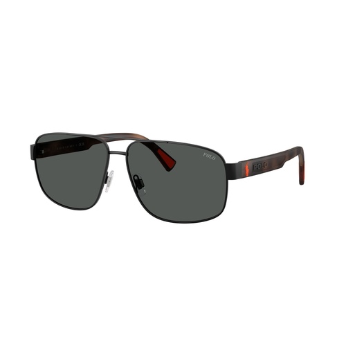 Polo Ralph Lauren PH3165 930487-61 Semi-Shiny Black / Dark Grey Lenses