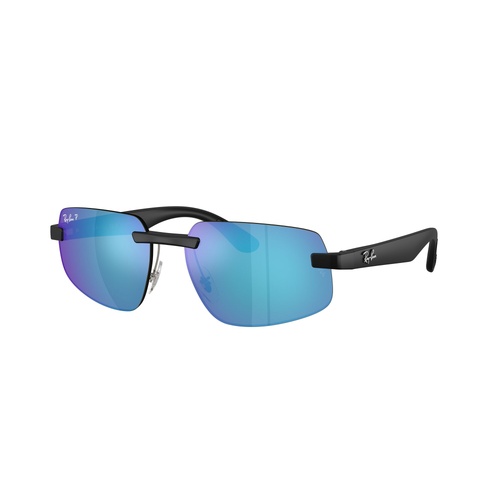 Ray-Ban RB4475CH 601SA1-60 Sand Black / Blue Mirror Polarised Lenses