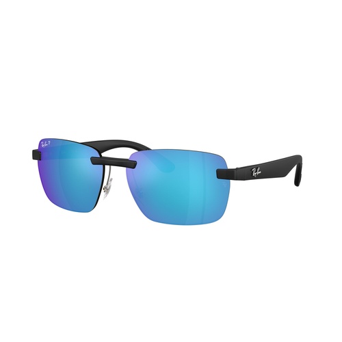Ray-Ban RB4470CH 601SA1-62 Sand Black / Blue Mirror Polarised Lenses