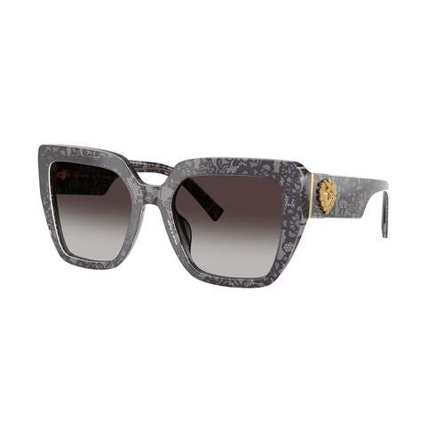 Dolce & Gabbana DG4538 34718G-54 Print Black Lace / Grey Gradient Lenses