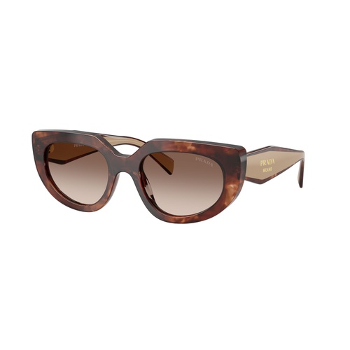 Prada PRD02S 00K10S-53 Caramel Tortoise / Brown Gradient Lenses
