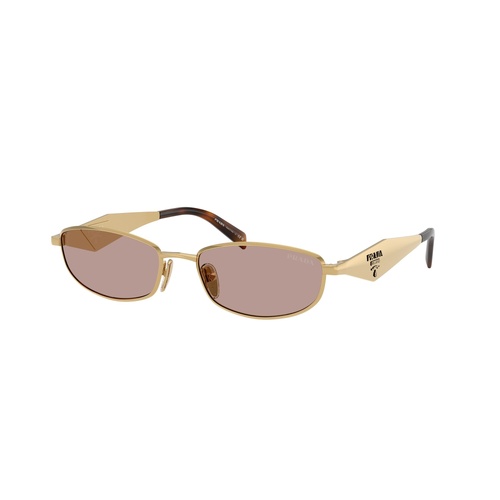 Prada PRD51S 5AK20I-55 Gold / Light Purple Brown Lenses
