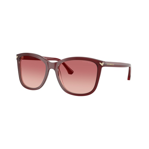 Emporio Armani EA4060 6377A5-56 Shiny Bordeaux / Pink Red Gradient Lenses