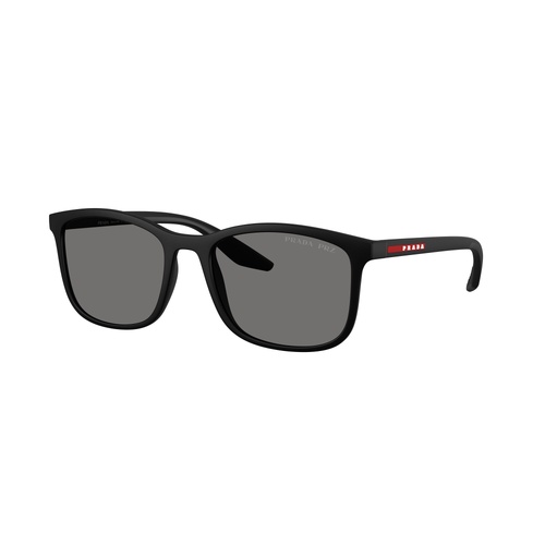 Prada Linea Rossa PSA08S DG002G-56 Rubbered Black / Dark Grey Polarised Lenses