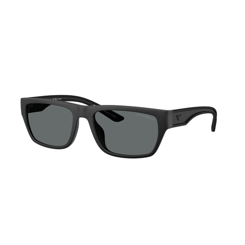 Emporio Armani EA4267U 500181-57 Rubberised Matte Black / Dark Grey Polarised Lenses