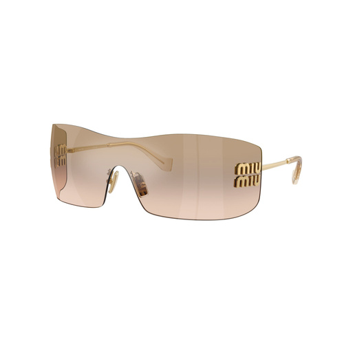 Miu Miu MUB53S 5AK20P-44 Gold / Light Brown Bronze Mirror Lenses