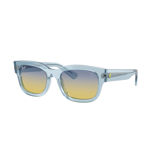 Ray-Ban RB2228M F708EI-53 Scuderia Ferrari Collection Transparent Light Blue / Blue Yellow Gradient Lenses