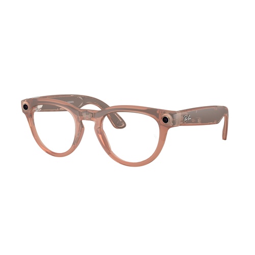 Ray-Ban x Meta (Gen 2) Headliner RW4013 68901Z-50 Matte Peach / Clear to Grey Photochromic Lenses