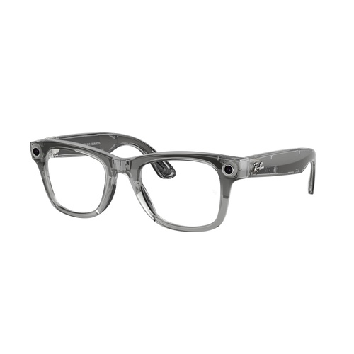 Ray-Ban x Meta (Gen 2) Wayfarer Large RW4012 6840MF-53 Transparent Grey / Clear to Sapphire Photochromic Lenses