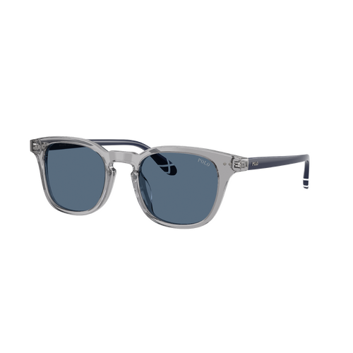 Polo Ralph Lauren PH4251U 631780-50 Shiny Transparent Grey / Dark Blue Lenses