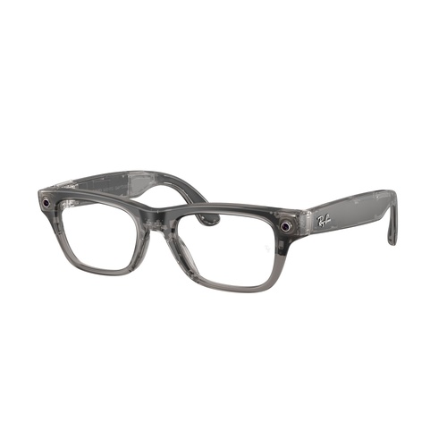 Ray-Ban x Meta (Gen 2) Blayzer Optics RW7001 8529-54 Transparent Ice Grey / Demo Lens Lenses