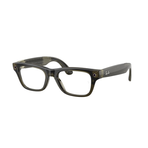 Ray-Ban x Meta (Gen 2) Blayzer Optics RW7001 8530-54 Transparent Dark Olive / Demo Lens Lenses