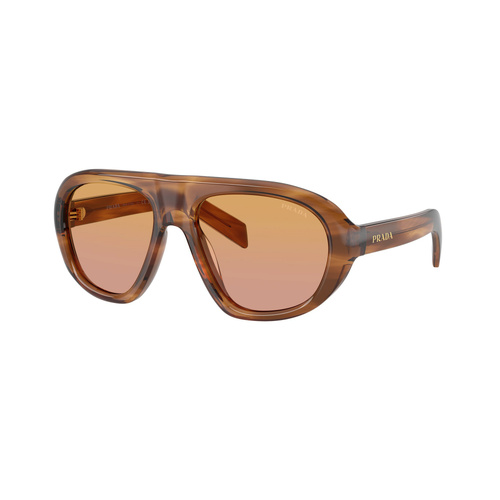 Prada PRC05S 25O04N-57 Brown Horn / Brown Pink Gradient Lenses