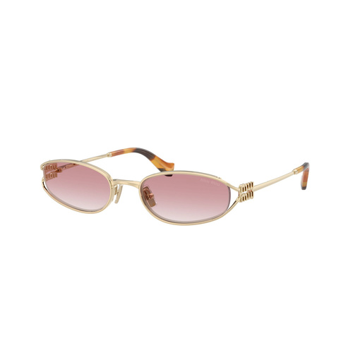 Miu Miu MUC51S ZVN70O-54 Pale Gold / Clear Pink Gradient Lenses
