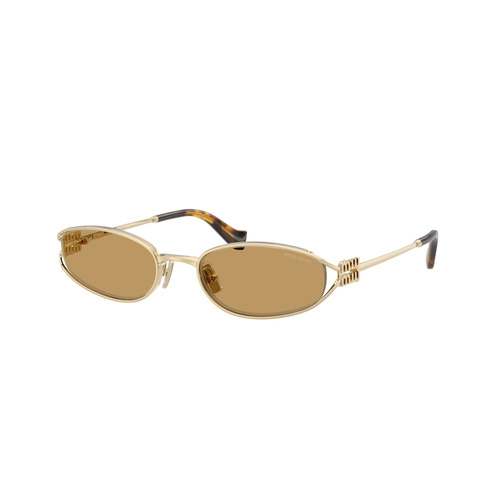 Miu Miu MUC51S ZVN10Y-54 Pale Gold / Brown Lenses