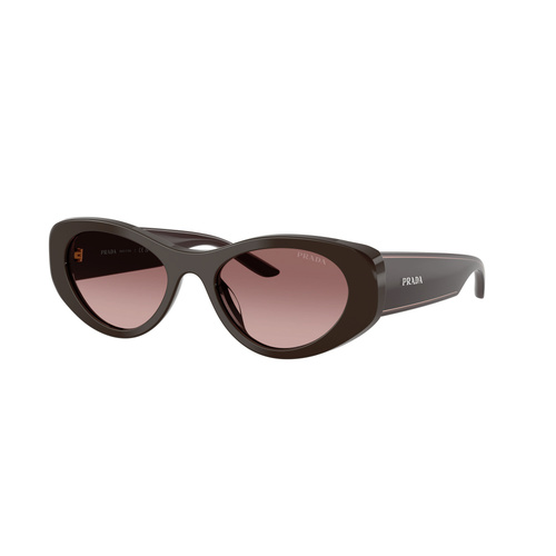 Prada PRD23SU 27I51B-53 Cigar / Brown Violet Gradient Lenses