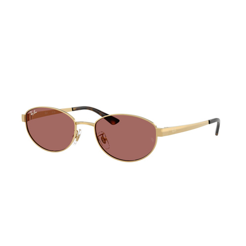 Ray-Ban RB3774D 001/69-55 Arista Gold / Dark Violet Lenses