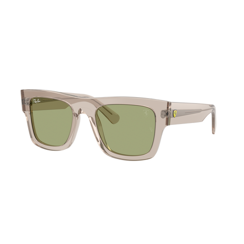 Ray-Ban RB2217M F71282-53 Scuderia Ferrari Collection Transparent Light Brown / Green Lenses