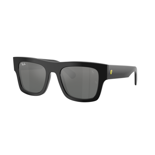 Ray-Ban RB2217M F60188-53 Scuderia Ferrari Collection Black / Grey Silver Gradient Mirror Lenses
