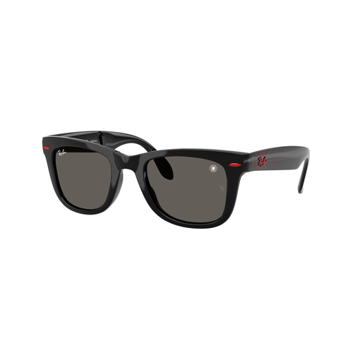 Ray-Ban x Spider Man RB4105 6926B1-50 Folding Wayfarer Black / Dark Grey Lenses