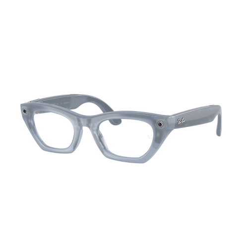 Ray-Ban x Meta (Gen 3) Zena RW4015 691410-49 Milky Grey Lilac / Copper Transition Photochromic Lenses