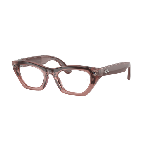 Ray-Ban x Meta (Gen 3) Zena RW4015 69161Z-49 Milky Pink Blush / Grey Transition Photochromic Lenses