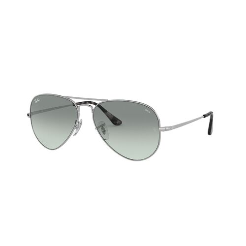 Ray-Ban RB3689 9149AD-58 Aviator Metal II Silver / Light Blue Photochromic Evolve Lenses