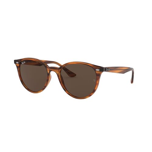 Ray-Ban RB4305 820/73-53 Striped Red Havana / Dark Brown Lenses