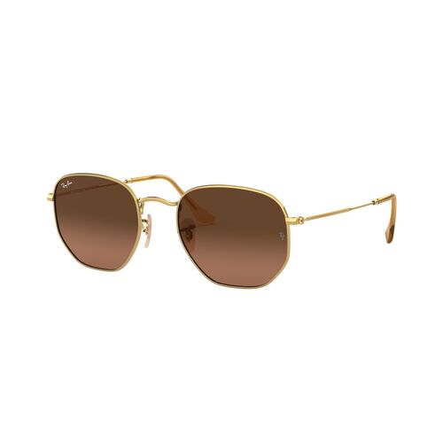 Ray-Ban RB3548N 912443-54 Hexagonal Gold / Brown Lenses