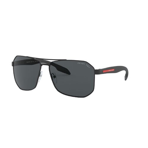 Prada Linea Rossa PS51VS DG05Z1-62 Black Rubber / Grey Polarised Lenses