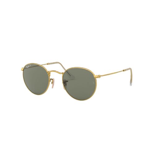 Ray-Ban RB3447 001/58-50 Round Metal Gold / Green Classic G-15 Polarised Lenses