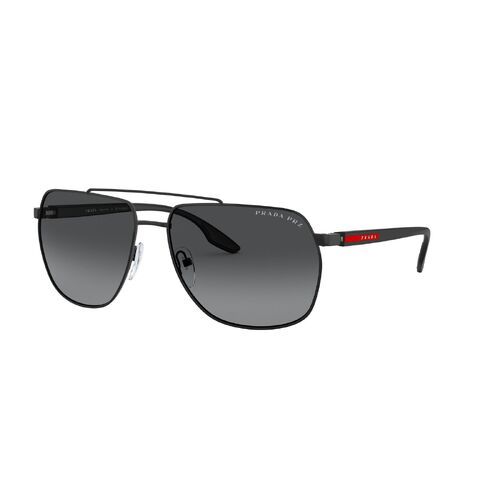Prada Linea Rossa PS55VS 1BO5W1-62 Matte Black / Grey Gradient Polarised Lenses