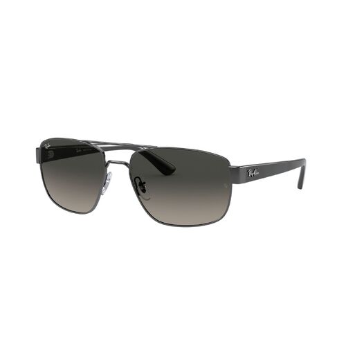 Ray-Ban RB3663 004/71-60 Gunmetal / Light Grey Gradient Dark Grey Lenses