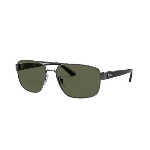 Ray-Ban RB3663 004/58-60 Gunmetal / Green Classic G-15 Polarised Lenses