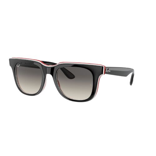 Ray-Ban RB4368 651811-51 Black White Red / Grey Gradient Dark Grey Lenses