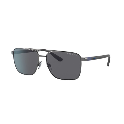 Polo Ralph Lauren PH3137 900281-59 Shiny Gunmetal / Grey Polarised Lenses