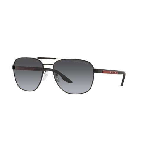 Prada Linea Rossa PS53XS 1BO6G0-60 Matte Black / Grey Gradient Polarised Lenses