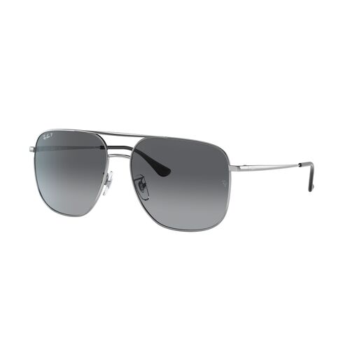 Ray-Ban RB3679D 003/T3-60 Silver / Grey Gradient Polarised Lenses