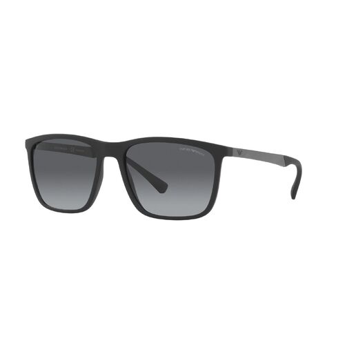 Emporio Armani EA4150 5001T3-59 Matte Black / Grey Gradient Polarised Lenses