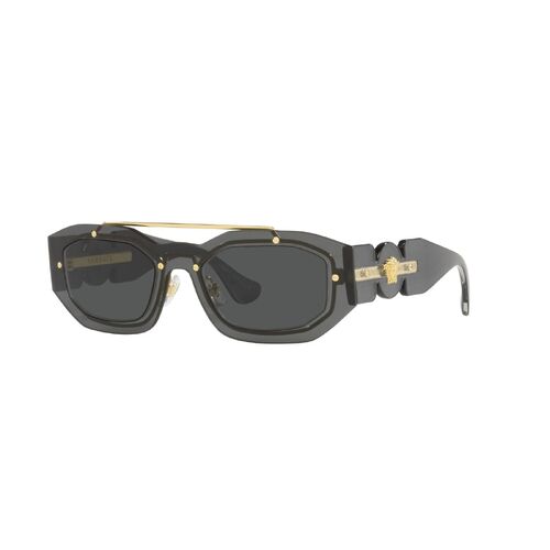 Versace VE2235 100287-51 Transparent Dark Grey / Dark Grey Lenses