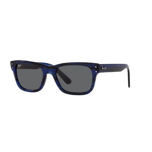 Ray-Ban RB2283 1339B1-55 Mr Burbank Striped Blue / Dark Grey Lenses