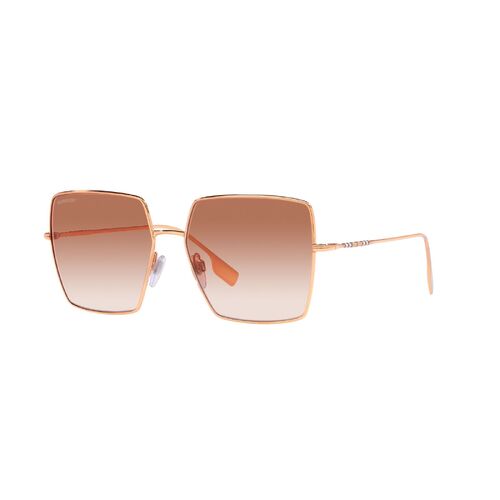 Burberry Daphne BE3133 133713-58 Rose Gold / Pink Gradient Lenses