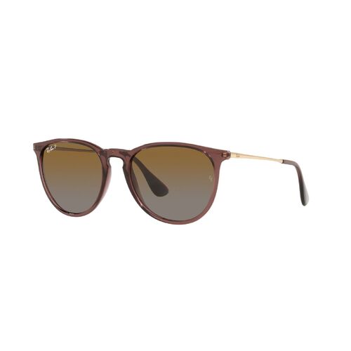 Ray-Ban RB4171 6593T5-54 Erika Transparent Dark Brown / Brown Gradient Polarised Lenses