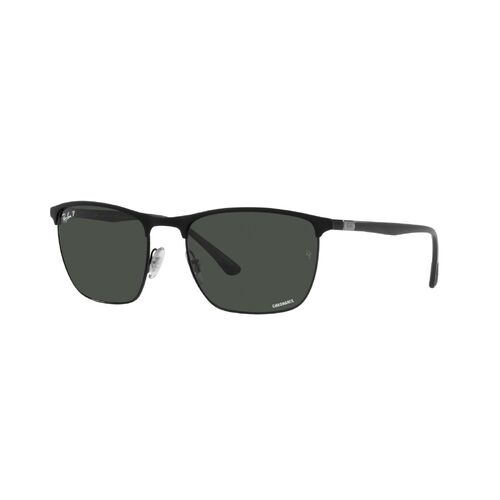Ray-Ban RB3686 186/K8-57 Matte Black On Black / Dark Grey Polarised Lenses