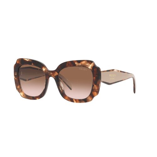 Prada PR16YS 01R0A6-52 Caramel Tortoise / Brown Gradient Lenses